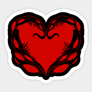 Love the Night (red) Sticker